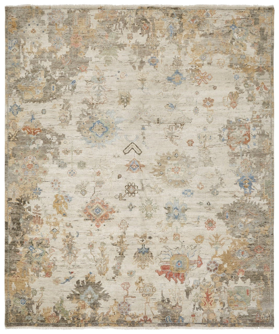 Hand Knotted Wool & Silk Transitional Rug KAK4210