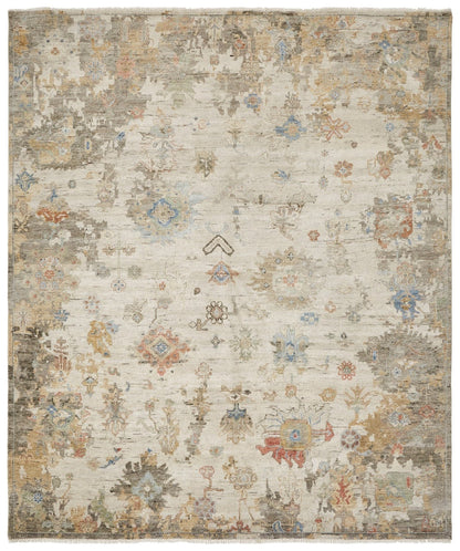 Hand Knotted Wool & Silk Transitional Rug KAK4210