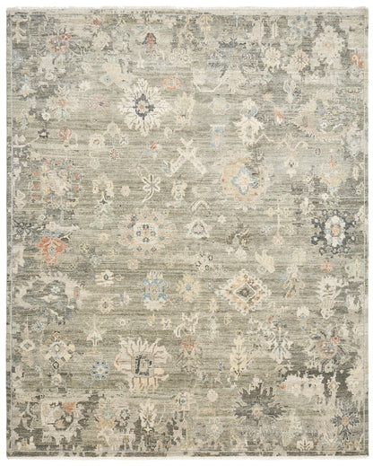 Hand Knotted Wool & Silk Transitional Rug KAK4230