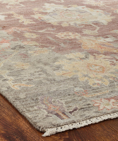 Hand Knotted Wool & Silk Transitional Rug KAK4270