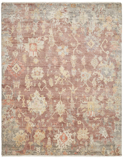 Hand Knotted Wool & Silk Transitional Rug KAK4270
