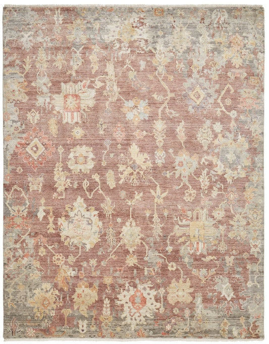 Hand Knotted Wool & Silk Transitional Rug KAK4270