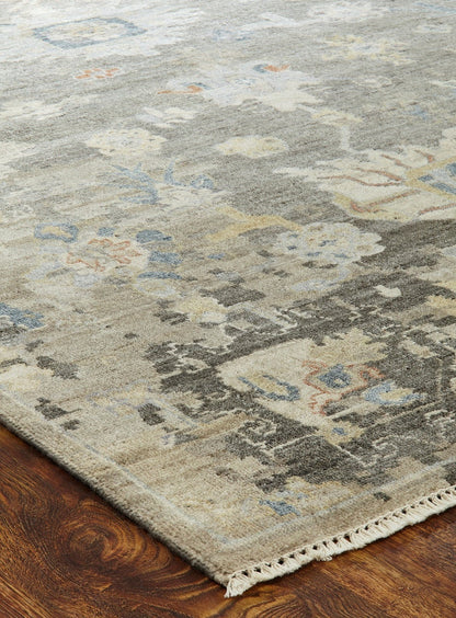 Hand Knotted Wool & Silk Transitional Rug KAK4280