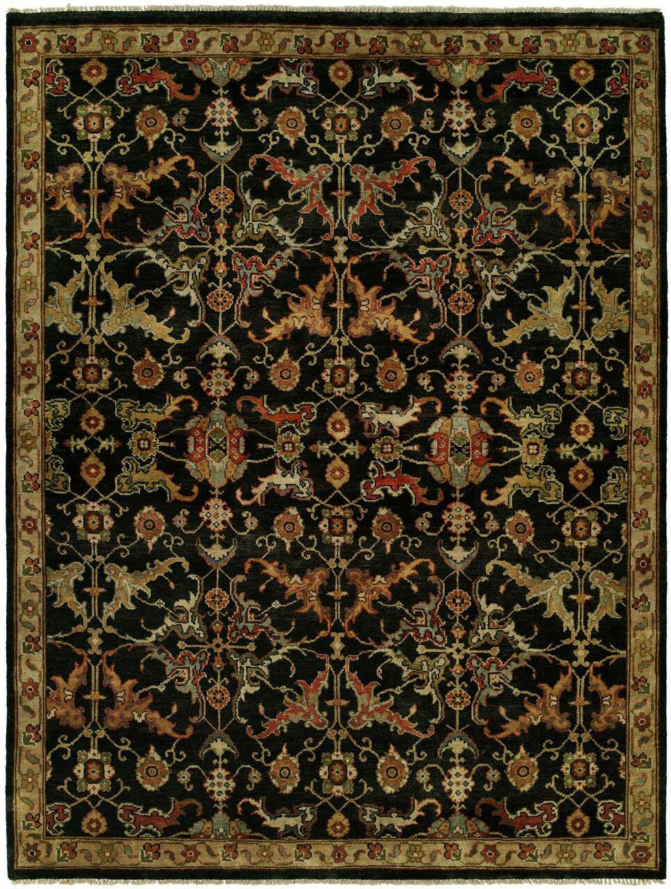 Hand Knotted Wool Ikat Rug KAN0440