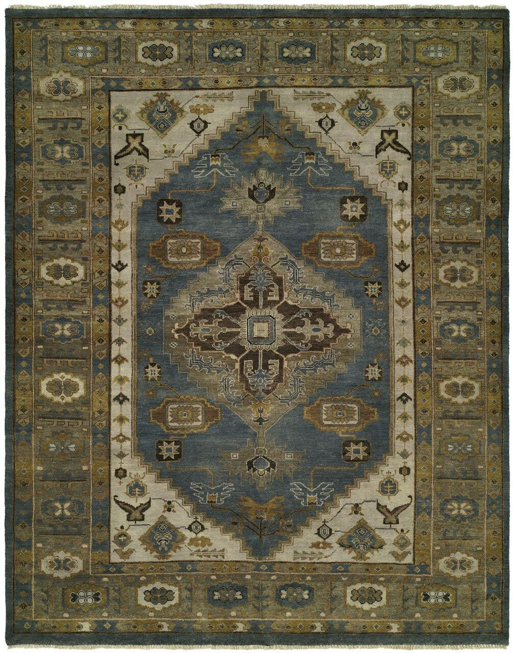Hand Knotted Wool Southwest/Tribal Rug KAN0490