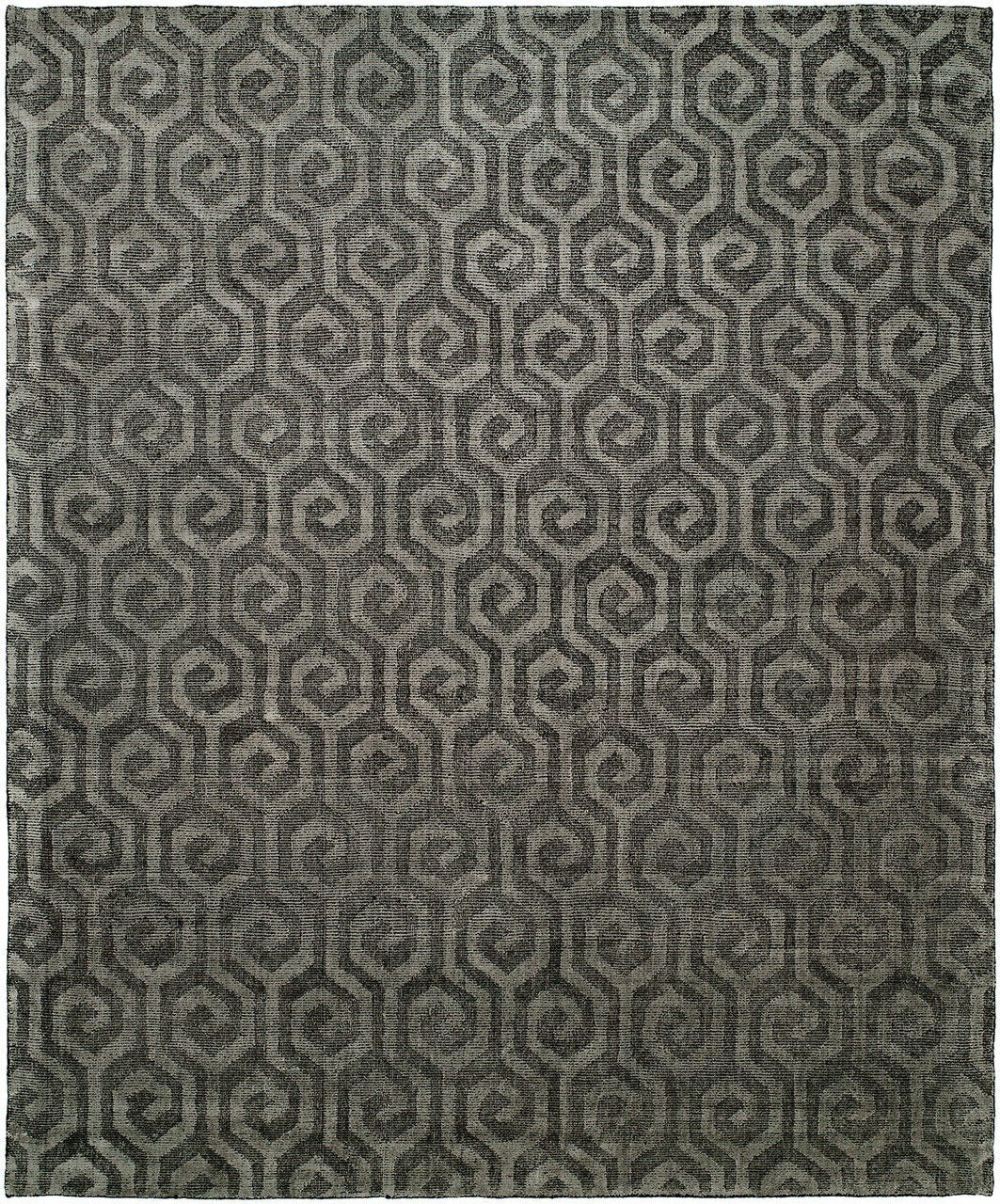 Hand Loom Wool & Silk Transitional Rug KAV1900
