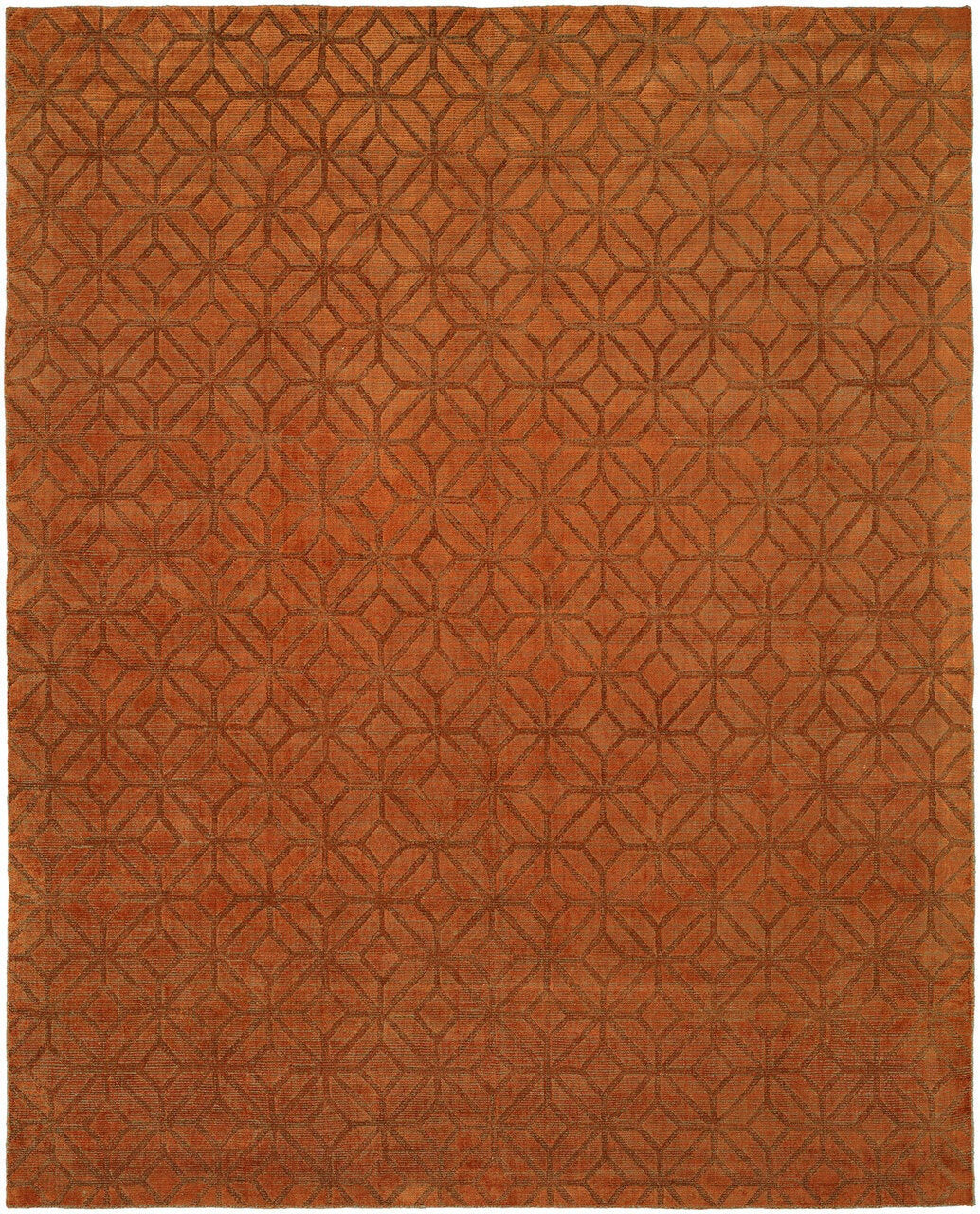 Hand Loom Wool & Silk Transitional Rug KAV1950
