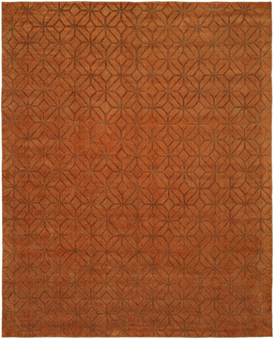 Hand Loom Wool & Silk Transitional Rug KAV1950
