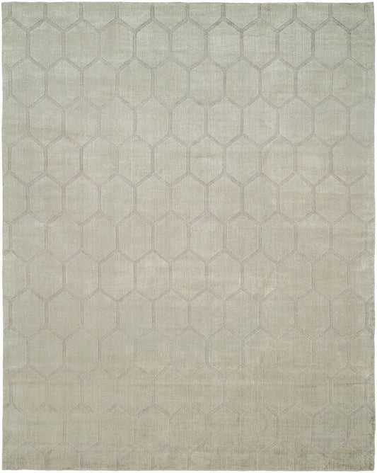 Hand Loom Wool & Silk Transitional Rug KAV1960