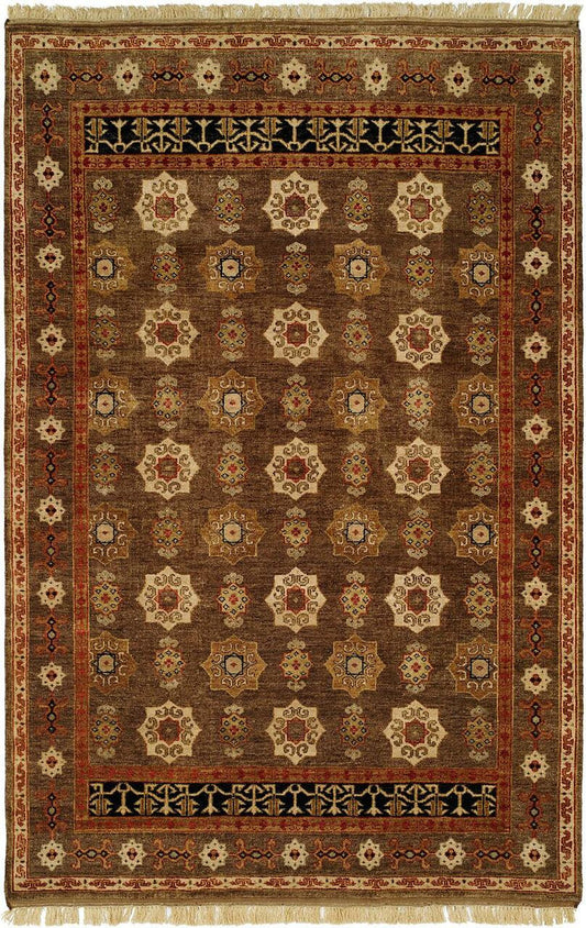 Hand Knotted Wool Southwest/Tribal Rug KBG5050