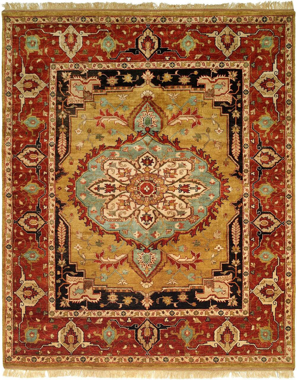 Hand Knotted Wool Southwest/Tribal Rug KBG5070