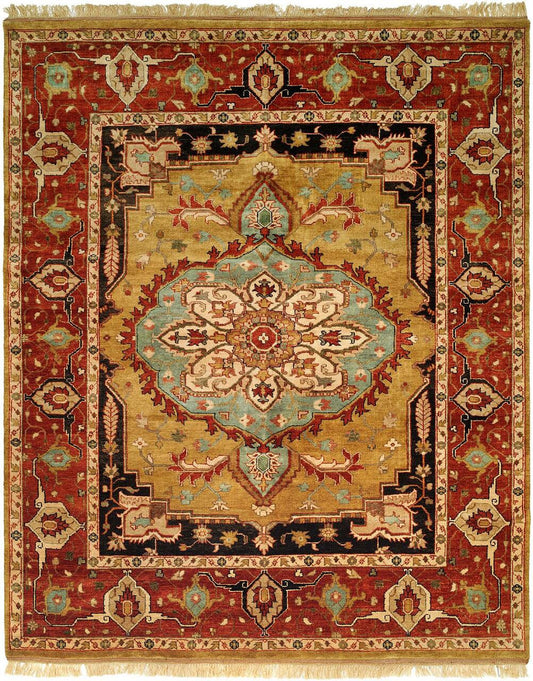 Hand Knotted Wool Southwest/Tribal Rug KBG5070
