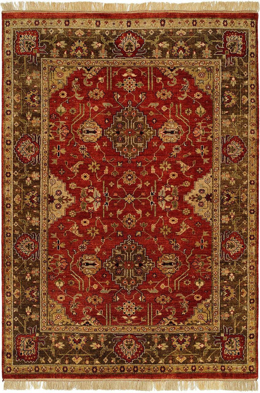 Hand Knotted Wool Southwest/Tribal Rug KBG5080