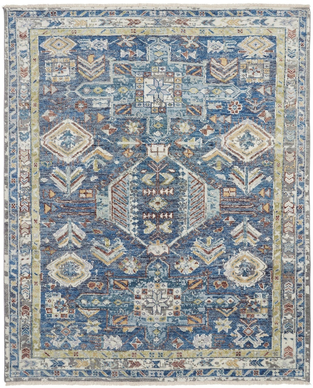 Hand Knotted Wool Southwest/Tribal Rug KCN2820
