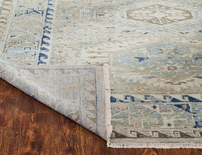 Square shape option, Southwest tribal wool rug
