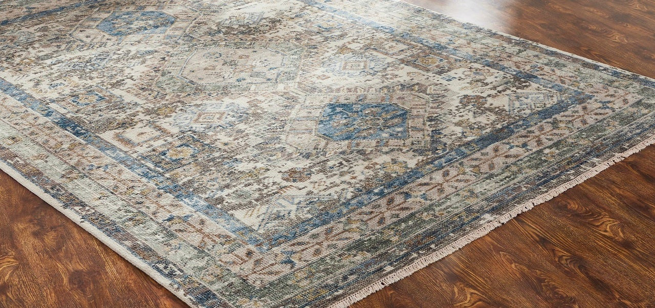 Knotted Wool Southwest/Tribal Rug KCN2850