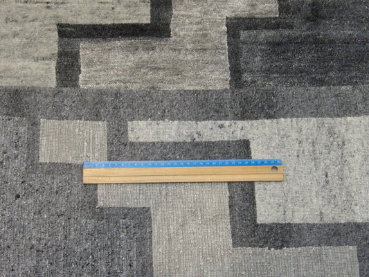 Modern Geometrical 10'0"x14'0" Hand-knotted Rug -CON-A8