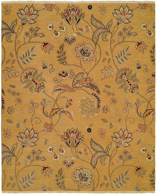 Hand Knotted Wool Floral Rug KCP8210