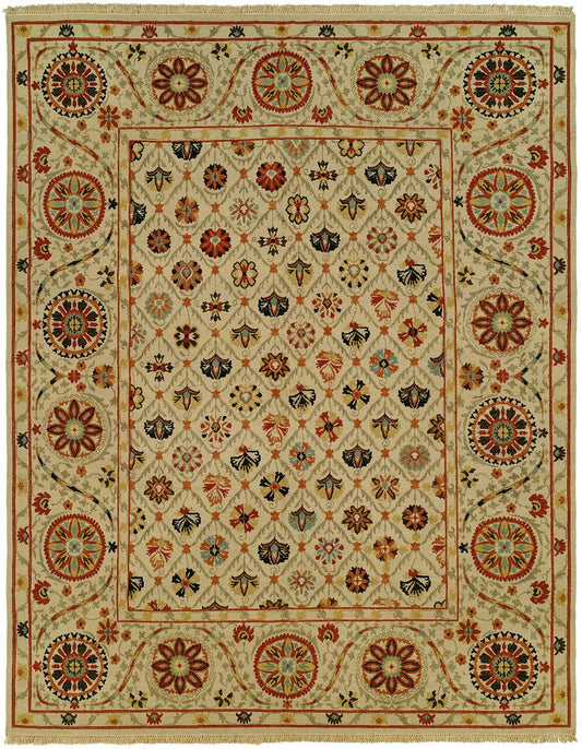 Hand Knotted Wool Transitional Rug KCP8350