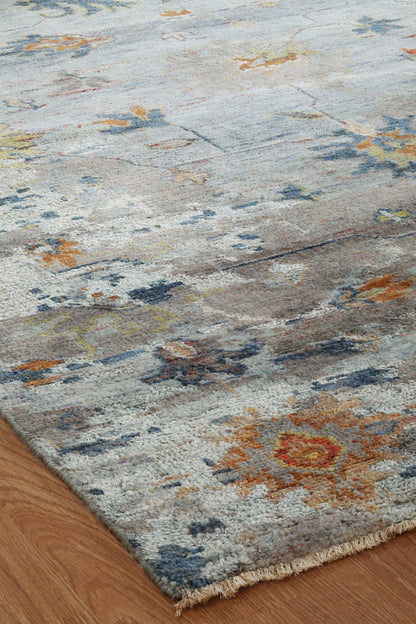 Hand Knotted Wool & Silk Oushak Rug KCR9300