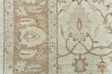 Peshawar Tabriz Design Handknotted Rug 7'10" X 9'11" -Art92732