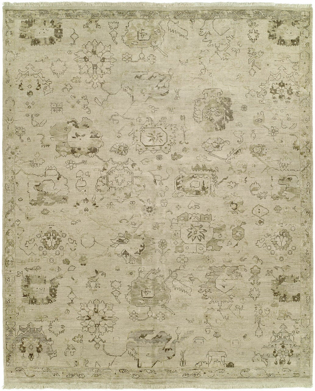 Hand Knotted Wool Transitional Rug KDL1120