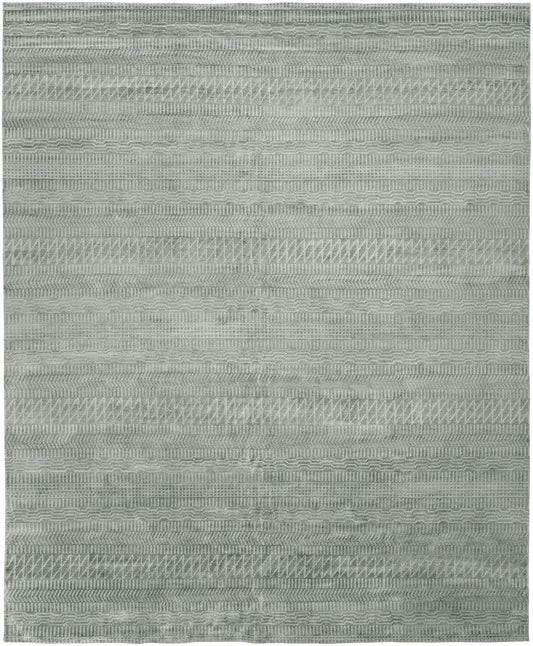 Hand Knotted Silk Modern Rug KEL8460