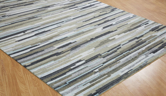 Hand Knotted Silk Modern Rug KEL8590