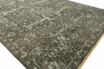 Hand Knotted Wool & Silk Transitional Rug KEP0270
