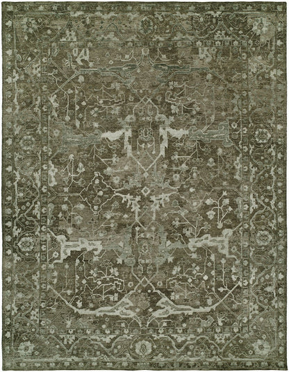 Hand Knotted Wool & Silk Transitional Rug KEP0270