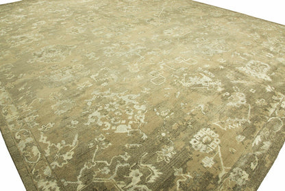 Hand Knotted Wool & Silk Transitional Rug KEP0280
