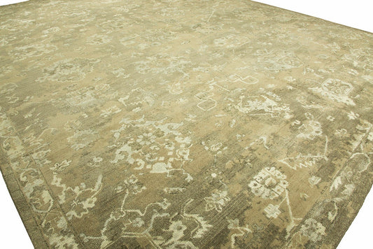 Hand Knotted Wool & Silk Transitional Rug KEP0280
