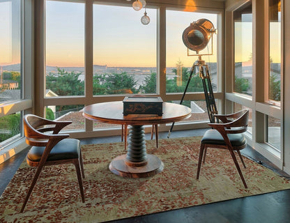 Hand Knotted Wool & Silk Modern Rug KEQ5710