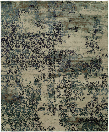 Hand Knotted Wool & Silk Modern Rug KEQ5720 KEQ5720 physical All Rugs New