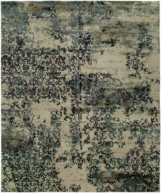 Hand Knotted Wool & Silk Modern Rug KEQ5720 KEQ5720 physical All Rugs New