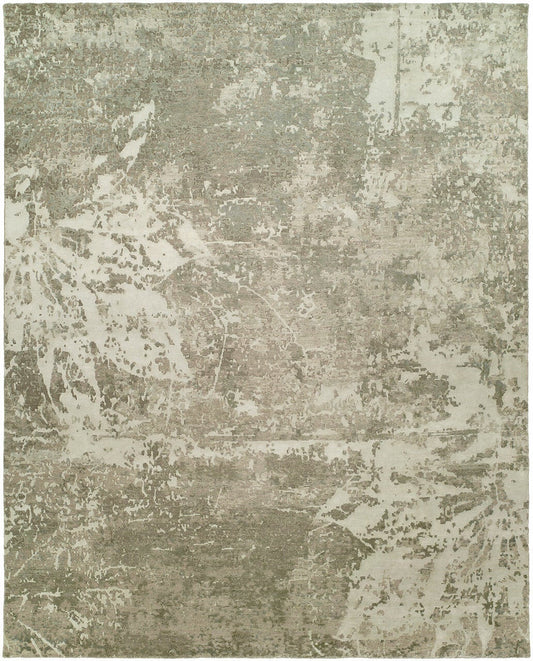 Hand Knotted Wool & Silk Modern Rug KEQ5790