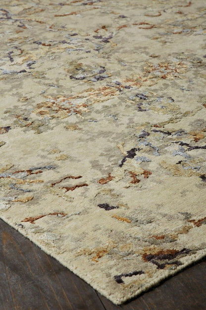 Hand Knotted Wool & Silk Modern Rug KEQ5800