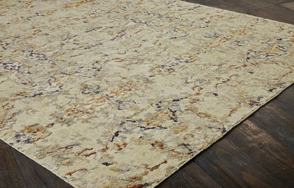 Hand Knotted Wool & Silk Modern Rug KEQ5800