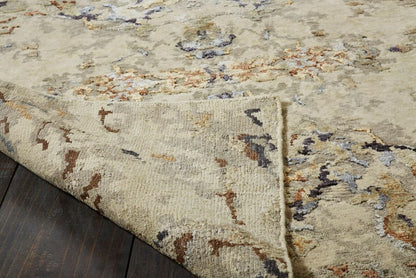Hand Knotted Wool & Silk Modern Rug KEQ5800