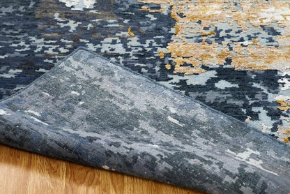 Hand Knotted Wool & Silk Modern Rug KEQ5830