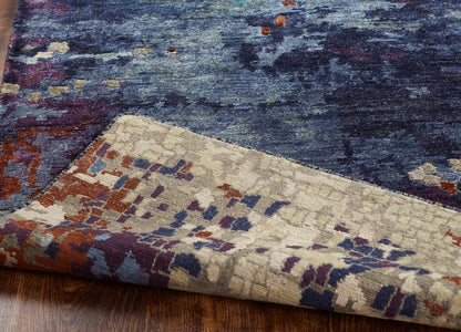 Hand Knotted Wool & Silk Modern Rug KEQ5860