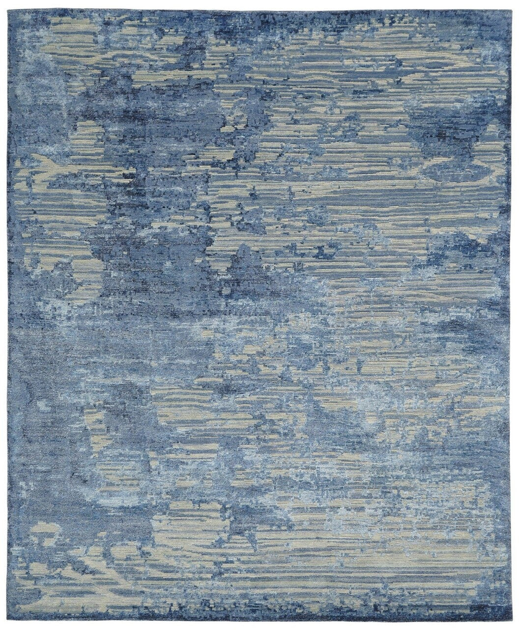 Hand Knotted Wool & Silk Modern Rug KER3650