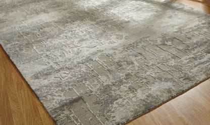 Hand Knotted Wool & Silk Modern KER3660