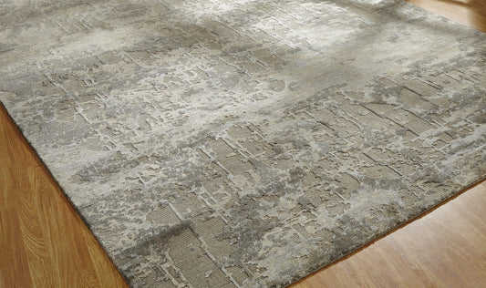 Hand Knotted Wool & Silk Modern KER3660