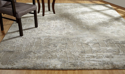 Hand Knotted Wool & Silk Modern KER3660