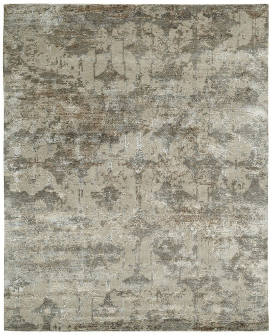 Hand Knotted Wool & Silk Modern KER3660