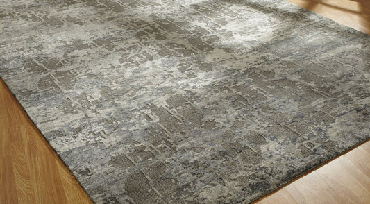 Hand Knotted Wool & Silk Modern Rug KER3680