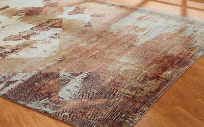 Hand Knotted Wool & Silk Modern Rug KER3720