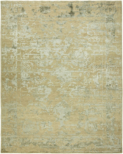 Hand Knotted Wool & Silk Transitional Rug KGN1420