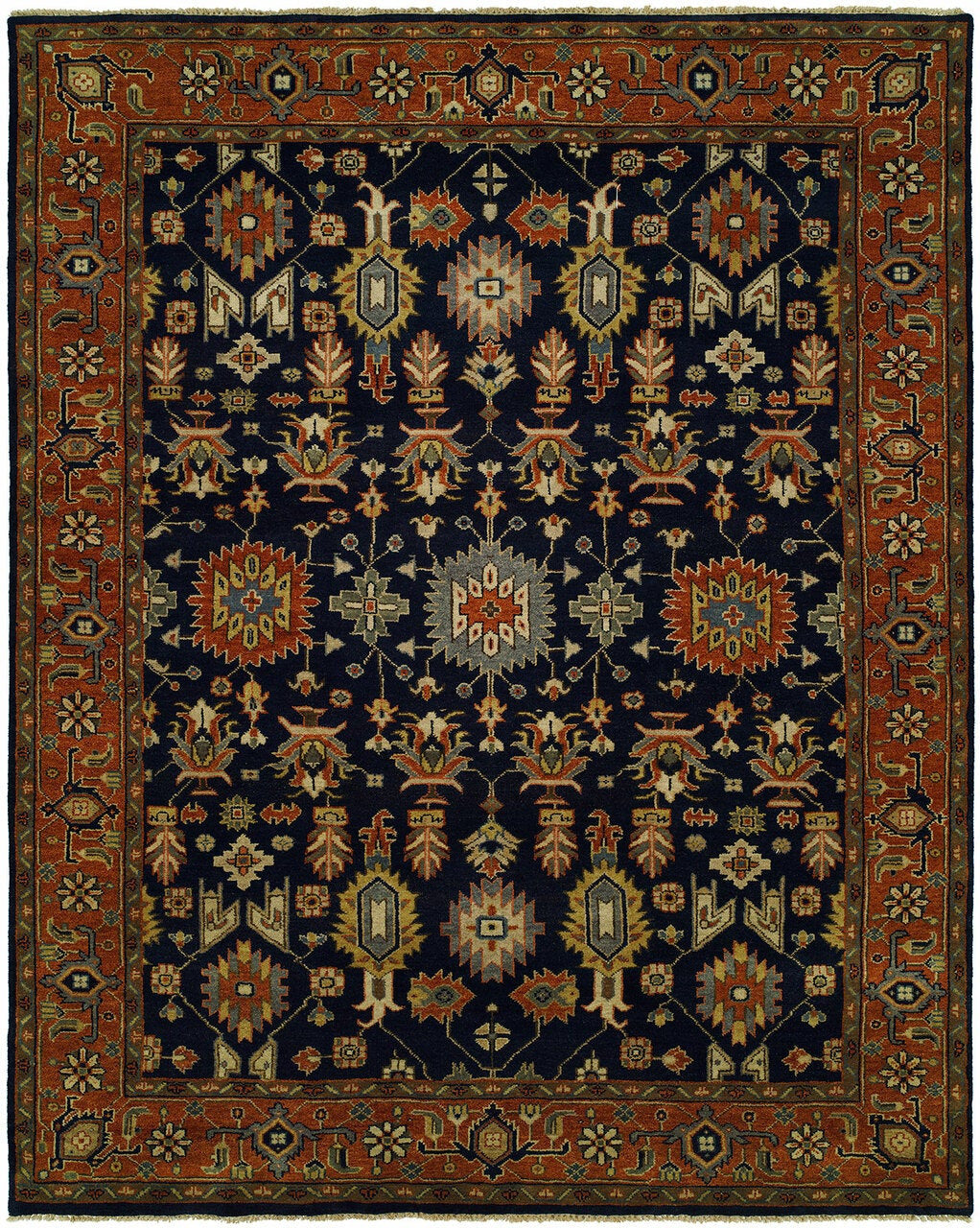 Hand Knotted Wool Tribal Rug KHR0840
